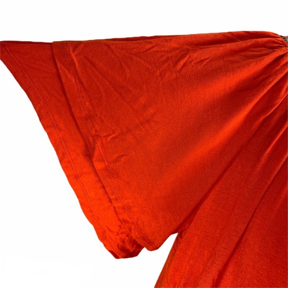 New Directions NWT Large Orange Blouse Embroidery - Picture 4 of 6